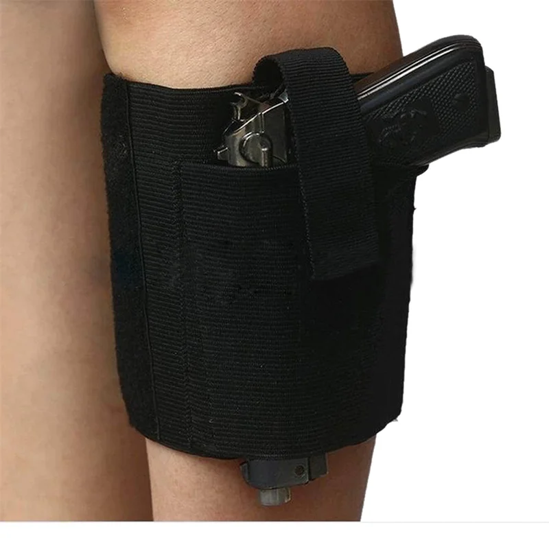 

Tactical Adjustable Concealed Ankle Holster with Retention Strap for Carry Pistol Case Handgun Drop Leg Holster Gun Pouch