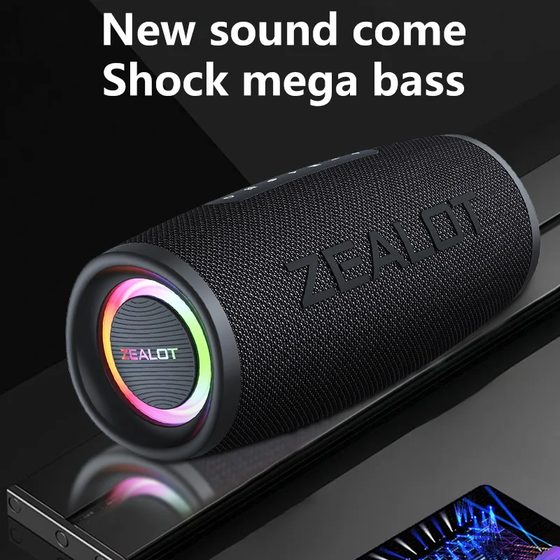 ZEALOT S56 40W Wireless Speakers, Outdoor Portable Subwoofer