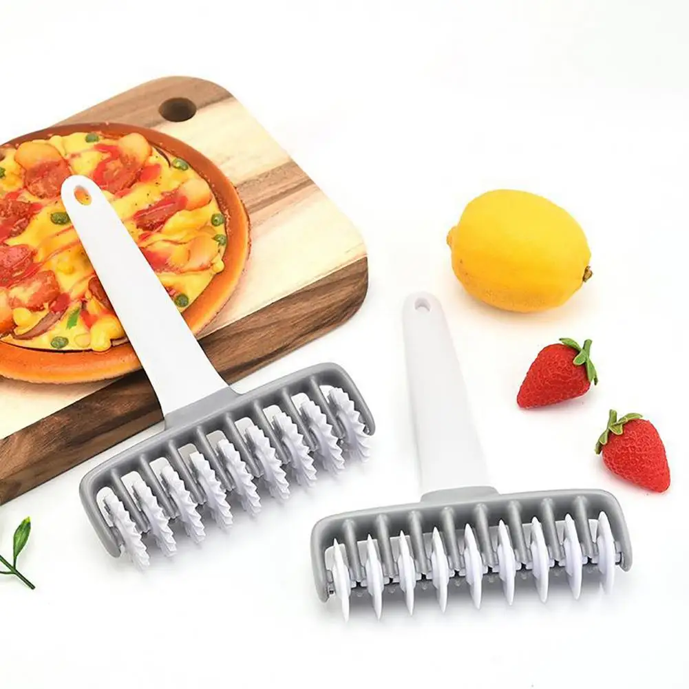 Turning Smooth Baking Tool 1 Set 5 Colors Cookie Cake Net Dough Roller Cutter Pizza Dough Roller Cutter for Restaurant