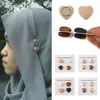 4PCS Strong Metal Plating Magnetic Hijab Clip Safe Hijab Brooch Luxury Accessory No Hole Pins Brooch Magnet for Muslim Scarf 3