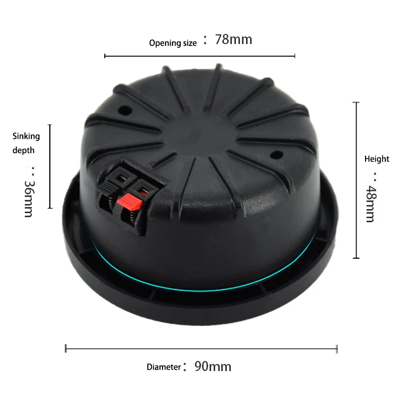 Outdoor waterproof full frequency passive speaker Conference room ceiling flower speaker circular corridor