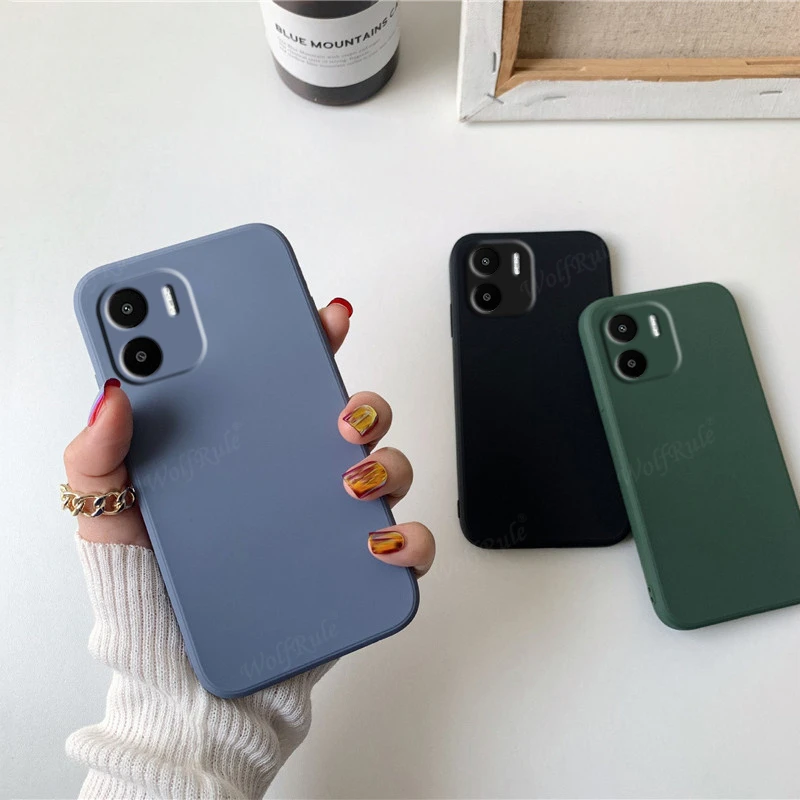 Funda para Xiaomi Redmi A2, carcasa a prueba de golpes, dura, transparente,  color para Redmi A2 A1 - AliExpress