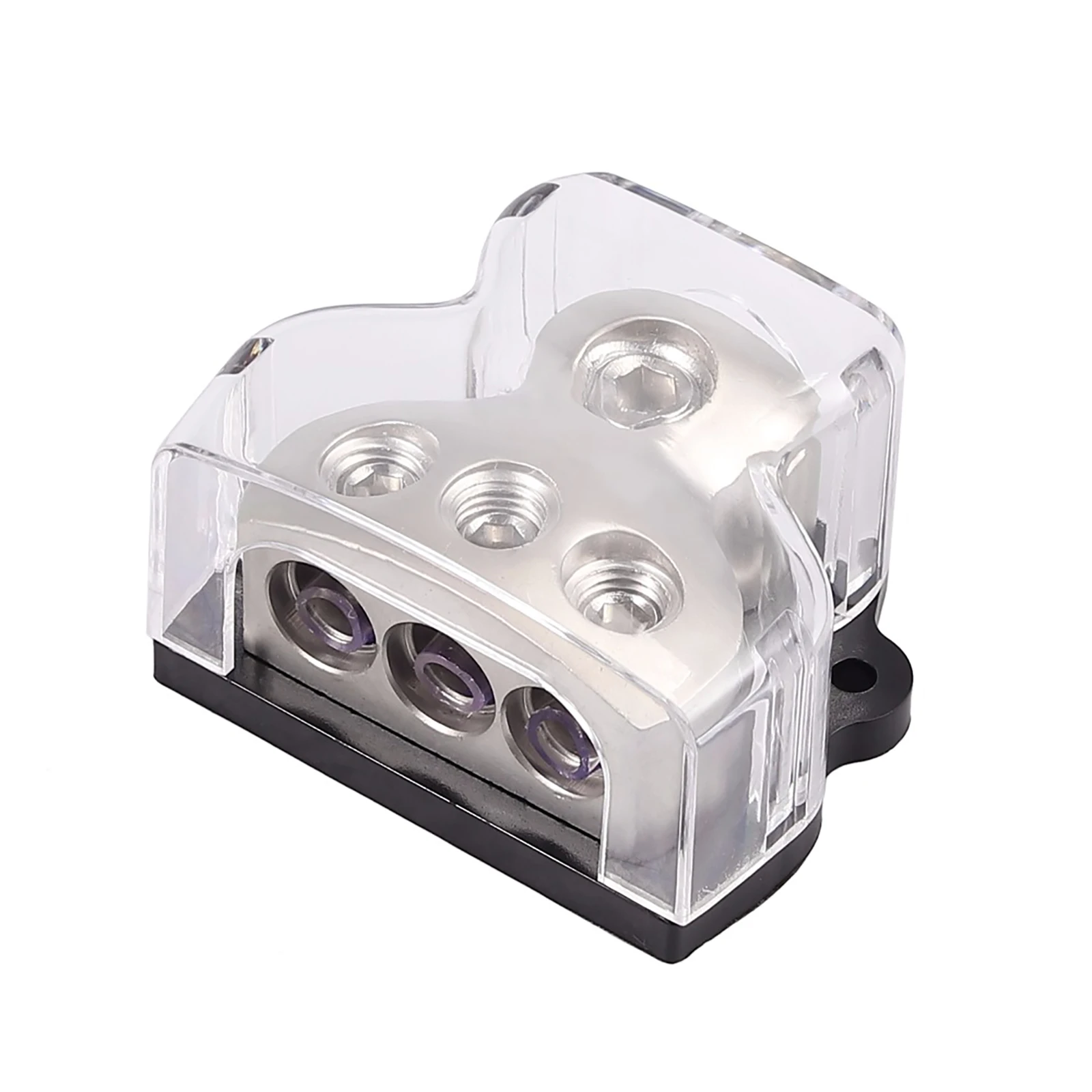 

1Pc 3 Way Car Power Distributor Block Auto Audio Power Wire Splitter 1*0 Gauge in 3*4 Gauge Out For Audio Splitter Car Accessory