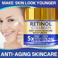 Crème Visage au Rétinol et Collagène 60g, Anti-Âge Liftante et Hydratante, avec Acide Hyaluronique, Prêt à Envoyer 5