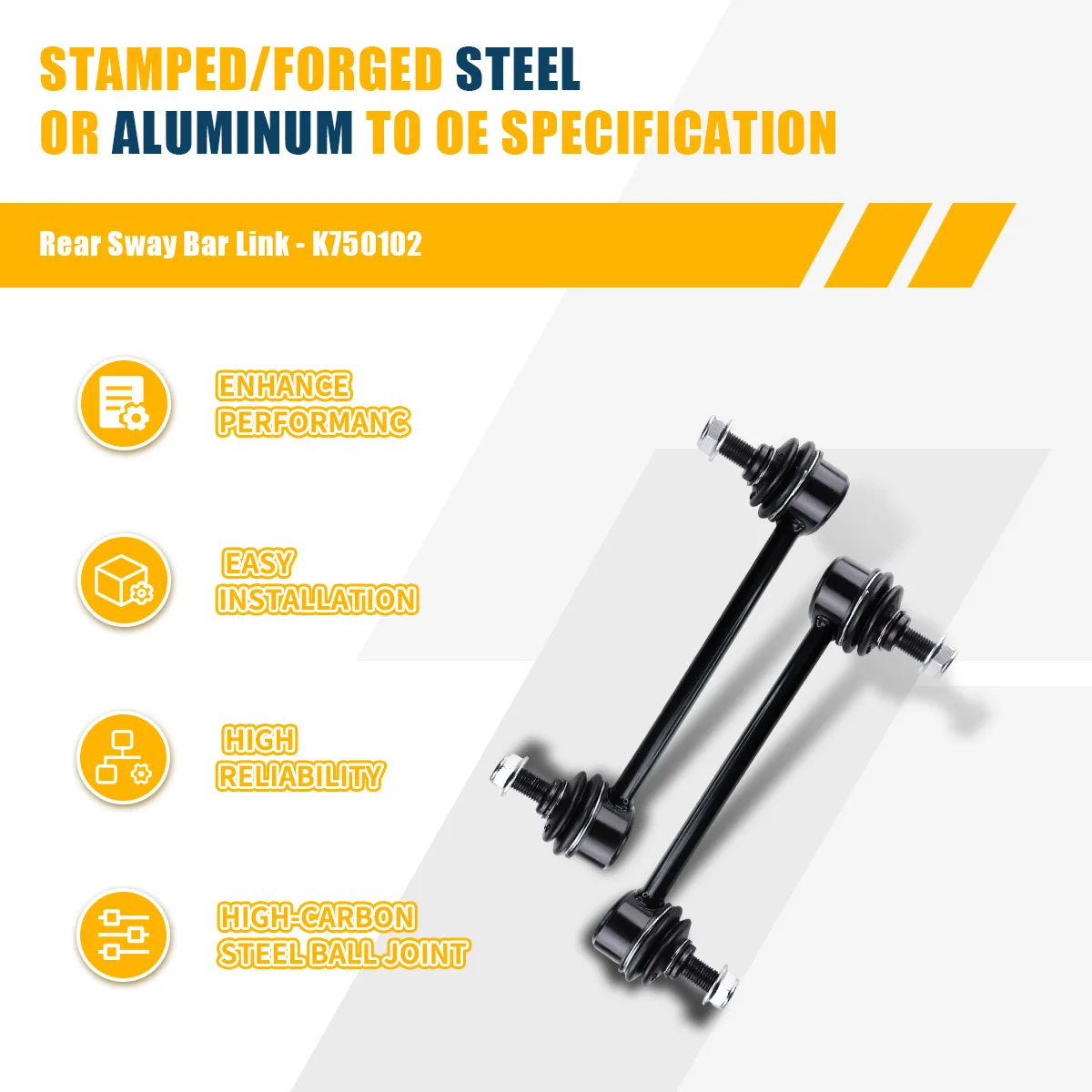 Rear Stabilizer Sway Bar Links Kit for Hyundai Elantra Touring SE GLS 2007 2008 2009 2010 2011 2012 K750032 2pcs