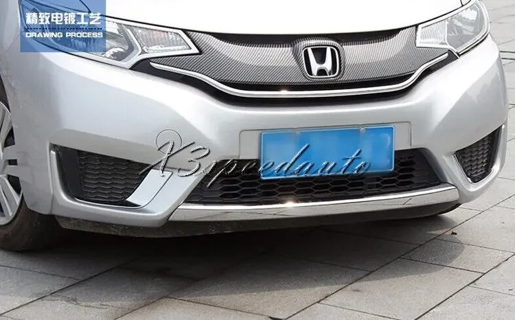 

Для Honda Fit/Jazz 2014 15 16 автомобильные наклейки передняя противотуманная лампа отделка 2 шт. хромированный автомобильный стайлинг Бесплатная доставка