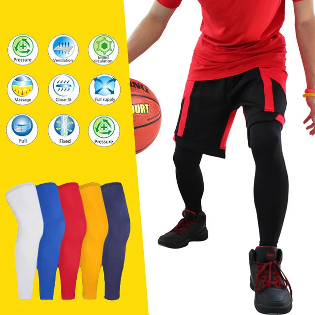 1 Pair Men Women Compression Basketball Leg Sleeves Long Sports Fitness Calf  Sleeve Anti-UV Running Leg Warmers Custom Logo - AliExpress