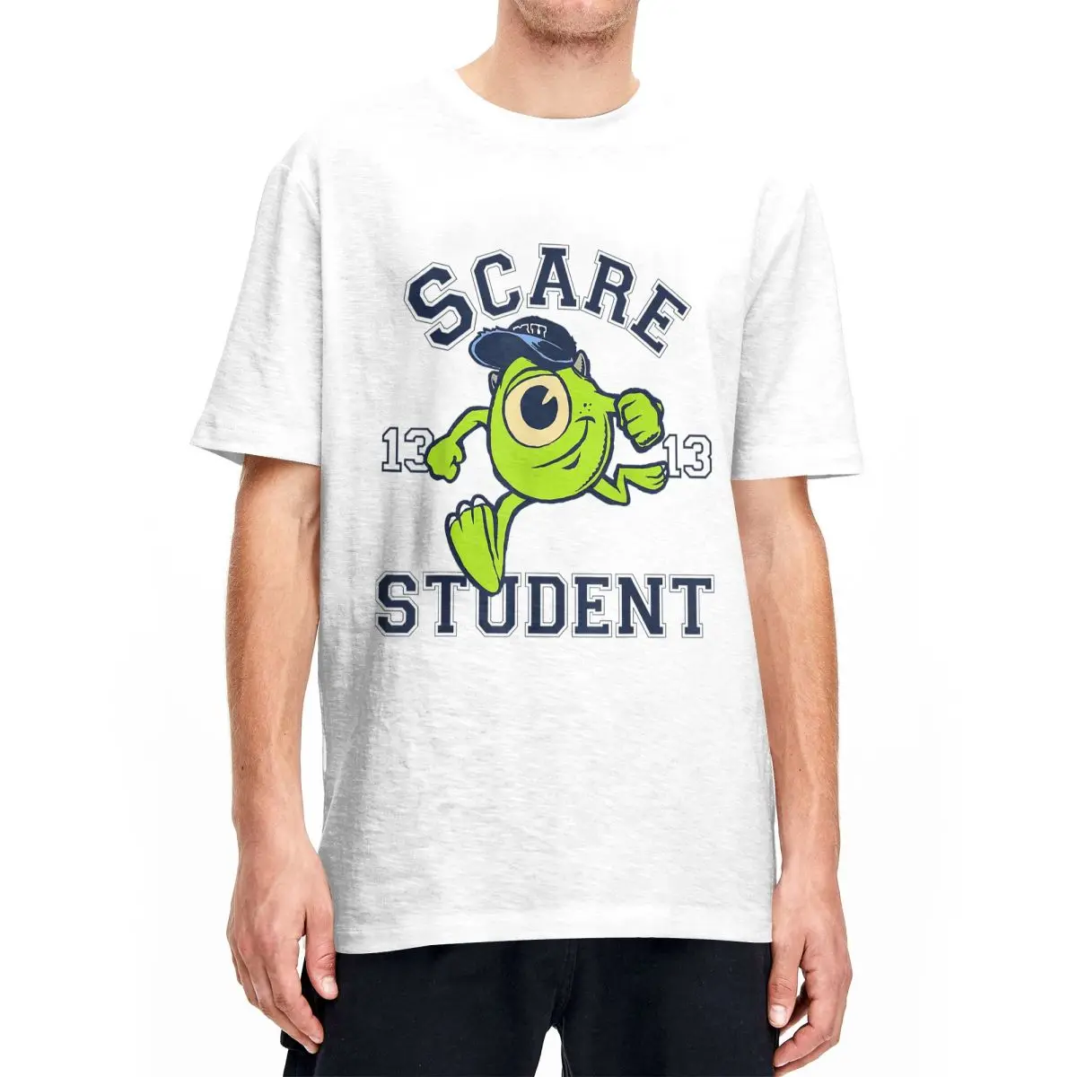 

Vintage Monsters University Scare Student Mike Portrait T-Shirt for Men 1Cotton T Shirt Short Sleeve Tee Shirt Big Size Clothing