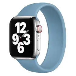 Premium Silicone Solo Loop Band for Smart Watches - Stylish and Comfortable Watch Strap Collection (Northern Blue 14)