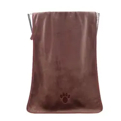 Ultra - Absorbent Microfiber Pet Grooming Towel - Fast - Drying, Super Soft Bath Cloth - 80x40cm (Brown)