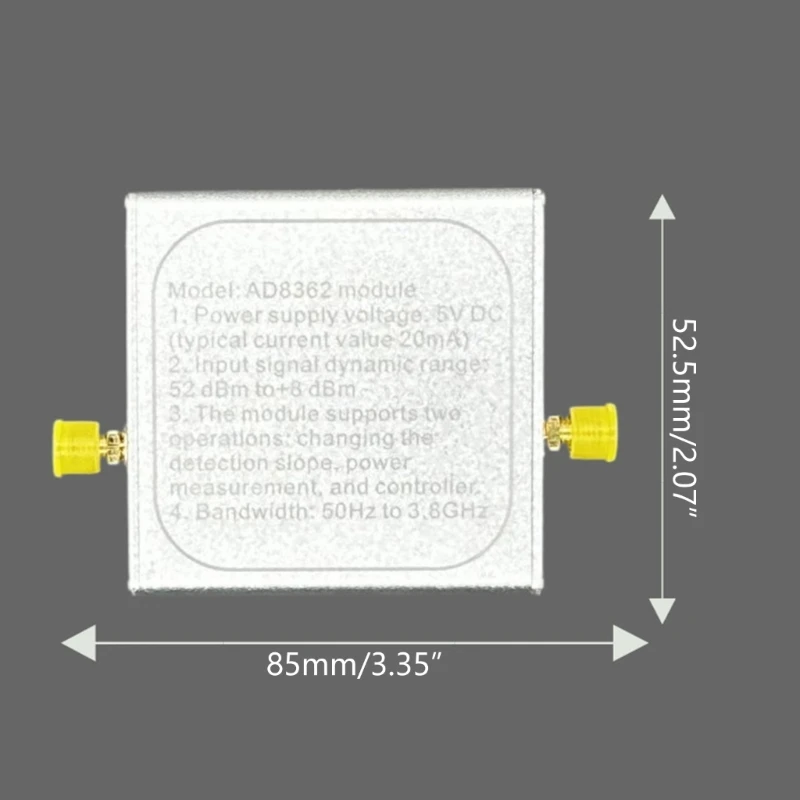 50Hz 3.8GHz RF 전력계 증폭기 대수 검출기 -52dBm-8dBm