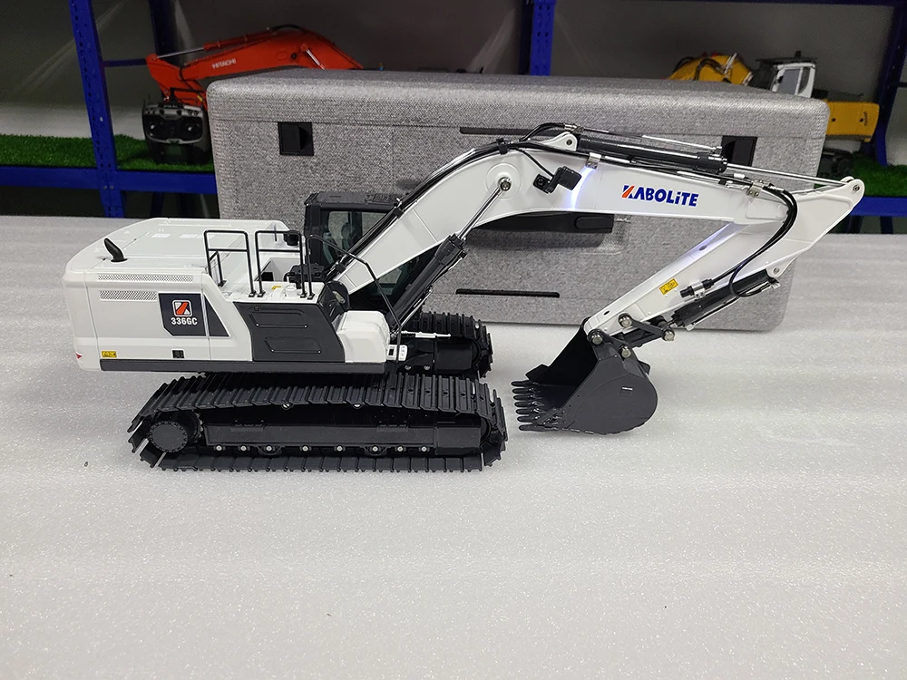 S4f57b752a4e44833b250ac94677b84b9j KABOLITE RC 1/18 K966 ładowarka 336GC koparka hydrauliczna K960 ciężarówka hydrauliczna zabawki dla chłopca modelu maszyn budowlanych
