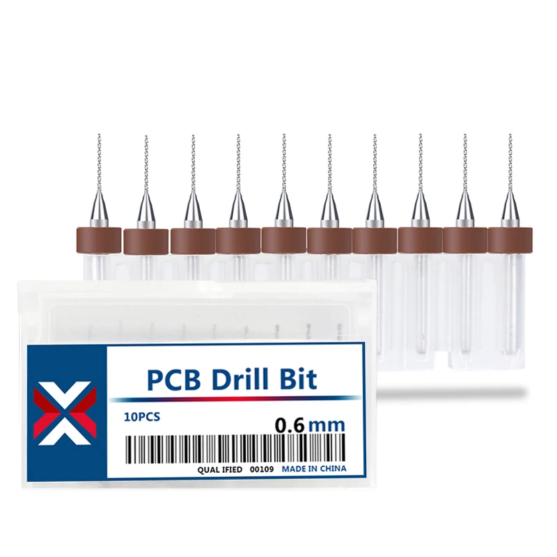 10-Piece Precision Micro Carbide Drill Bit Set for PCB, Woodwork, and Metal Applications
