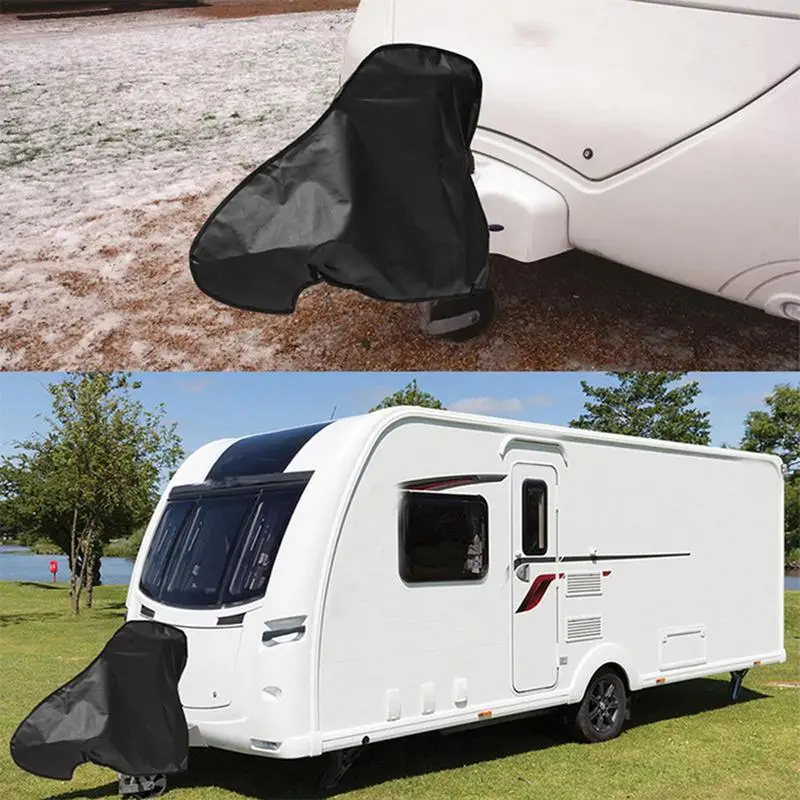 Caravan Hitch Cover Trailer Hitch Lock Covers Waterproof Breathable Tow Cover For Caravan Tongue Jack