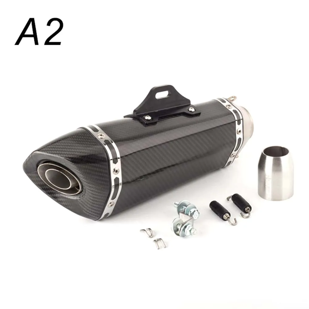 

Выхлопной глушитель для мотоцикла, трубки с глушителем DB Escape 14,56 дюйма, глушитель из углеродного волокна для 38-51 мм