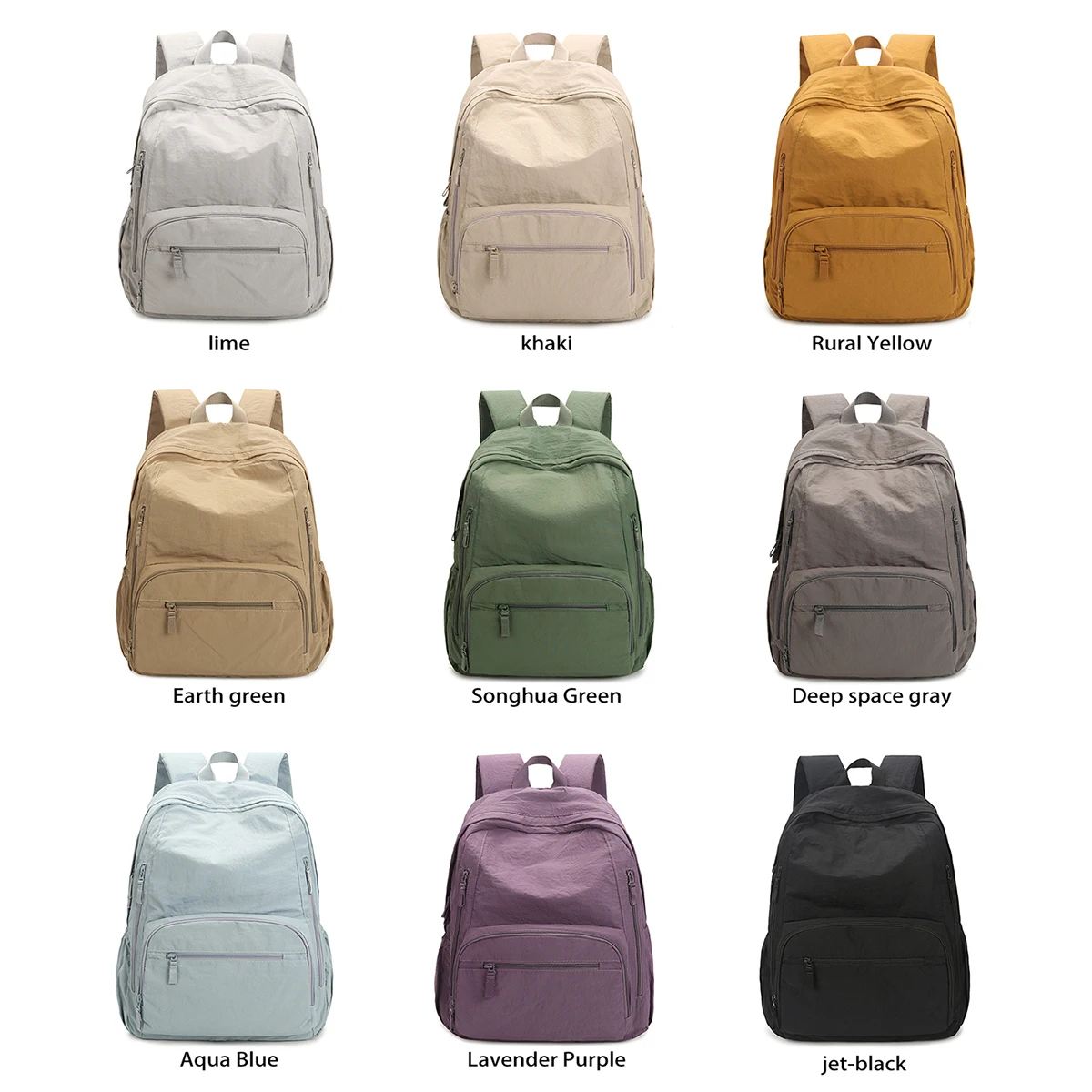 Women's Backpack, Original Japanese Style, Lightweight Short-Distance Travel Backpack, College Student Computer Bag, High School Student, Junior High School Student