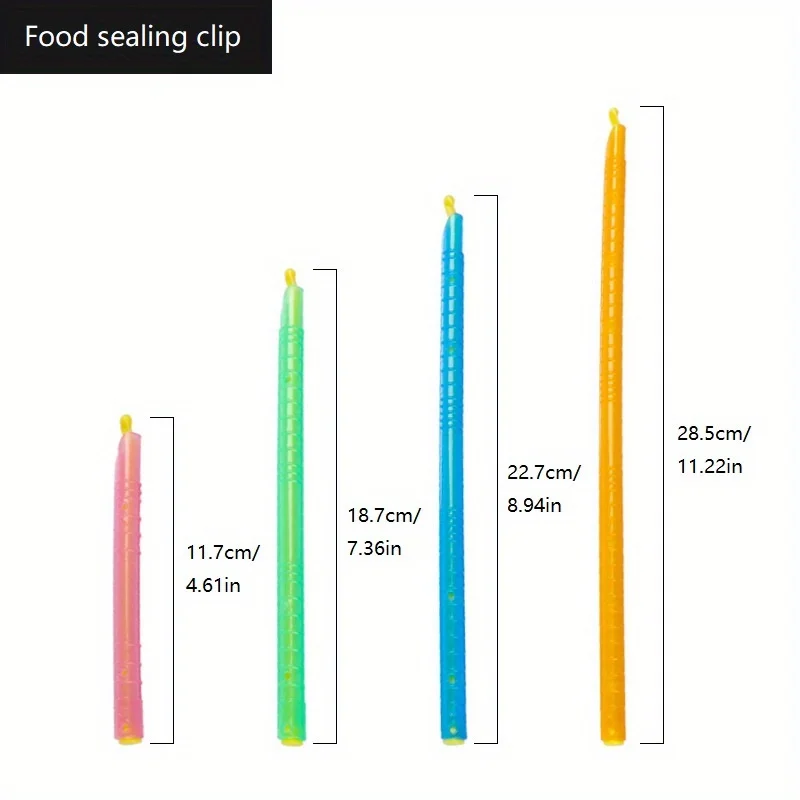 Plastic transparent sealing rod tea moisture-proof sealing strip food fresh-keeping sealing clip sealing strip 4