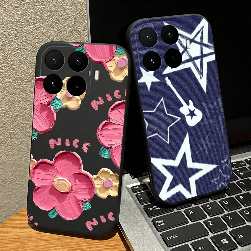 Abstract Art Print Matte Silicone Scratch-Resistant Phone Case - Lightweight Coque