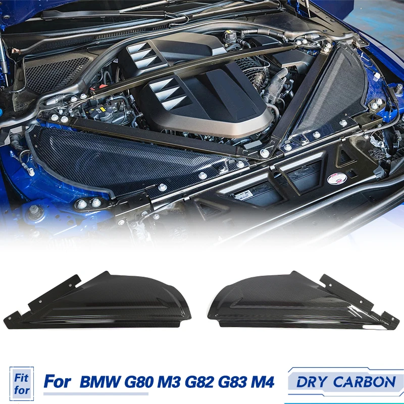 

Car Engine Air Intake Triangular Cover Dry Carbon For BMW 3 4 Series BMW G80 M3 G82 G83 M4 2021-2023 Inside Engine Cover Trim