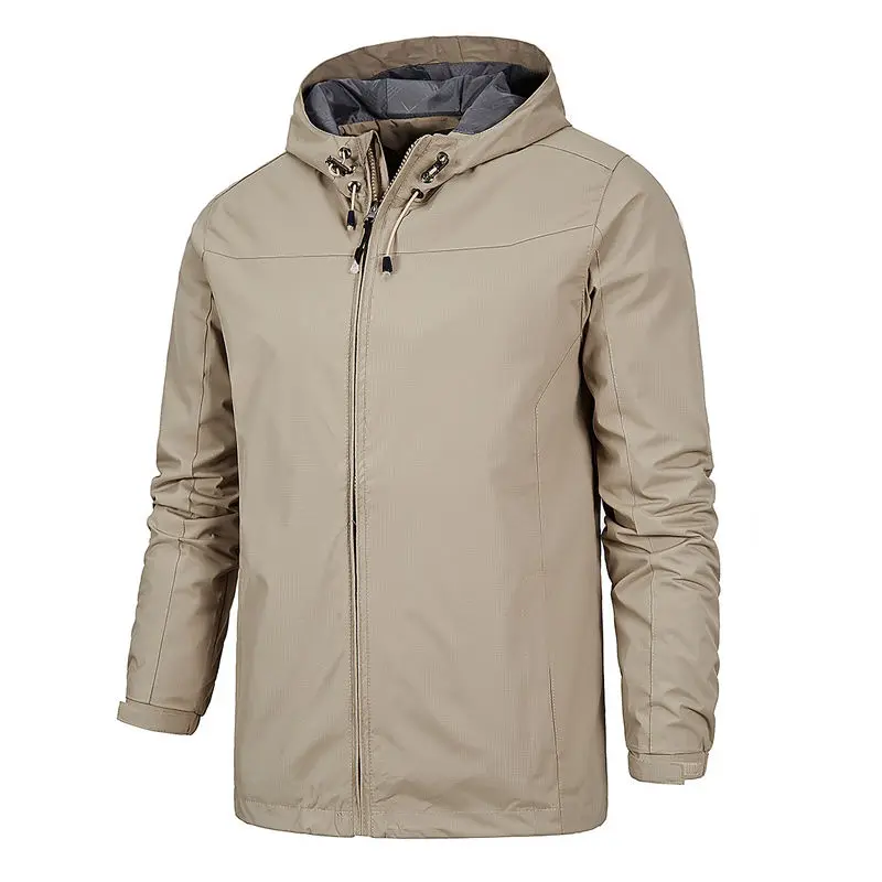 Outdoor Waterproof Assault Suit Men's Thin Style Spring and Autumn Trendy Jacket Windproof Coat Four Season Hiking Suit