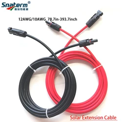 Premium Solar Panel Extension Cable Kit with Waterproof Connectors - 1Pair 6m 263.22 inch (12 AWG-4mm2)