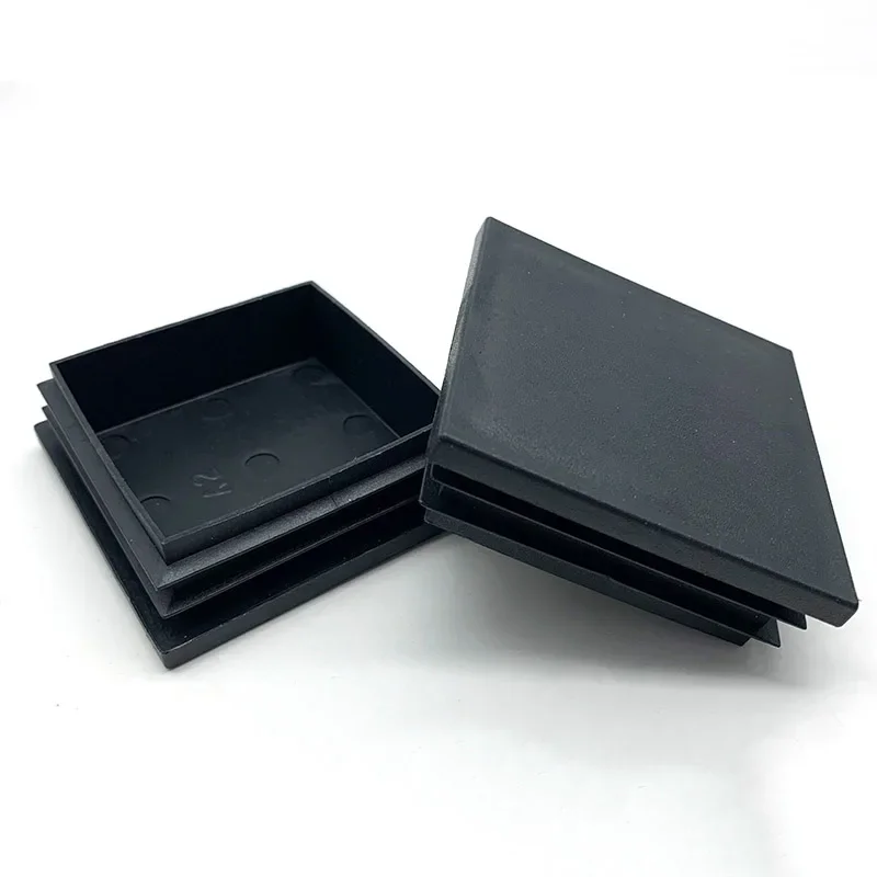 1-30pcs Square Pipe Plug Plastic Black Blanking End Cap Tube Pipe Insert Plug Bung 20x20 25x25 30x30 40x40 mm pipe plug