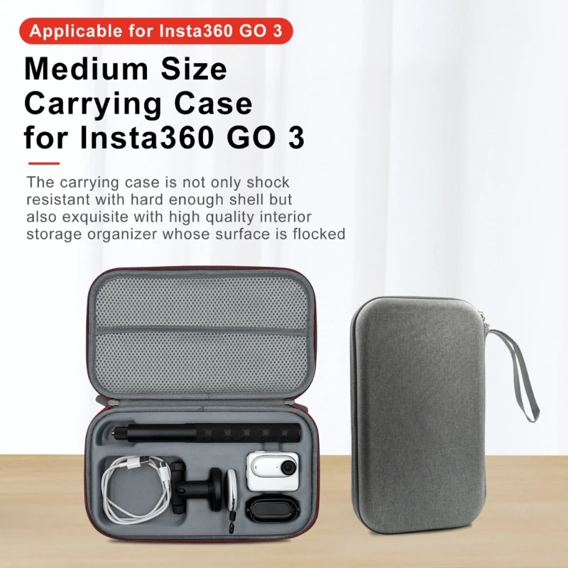 

Portable Carrying Case For Insta360 GO 3 Storage Bag Shockproof Protective Case For INSTA 360 GO3 Sports Camera Accessories