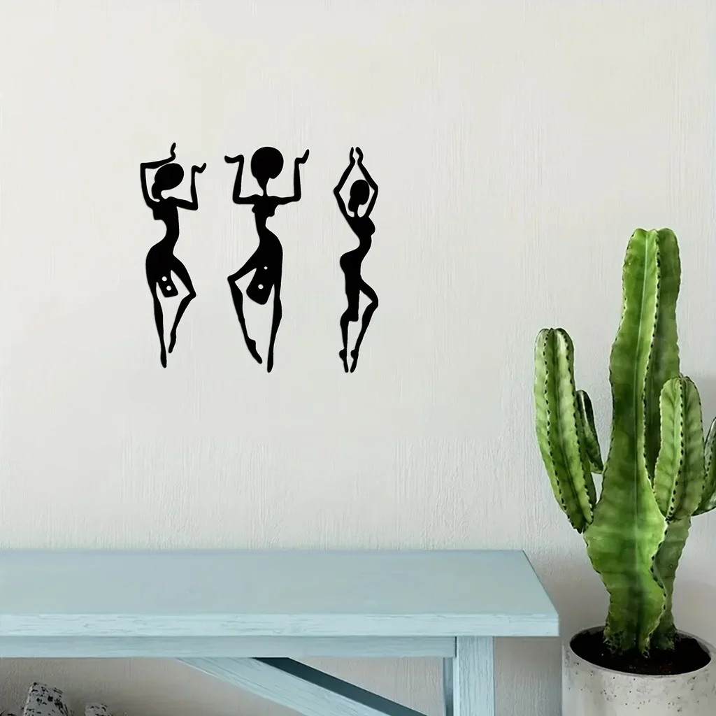 

1pc Art Dancer Wall Decor Metal Wall Decor, Interior Home Decor Metal Wall Hanging Modern Art Room Decor