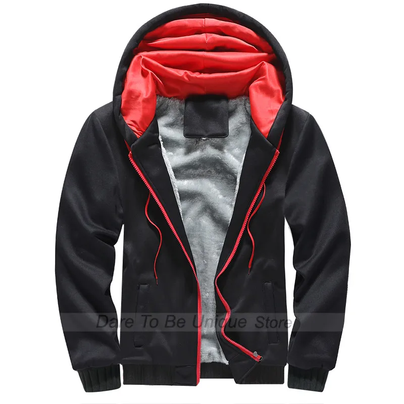 sweater hoodie New Men Hoodie Winter Thick Warm Fleece Zipper Men Hoodies Coat Casual Daily Sportwear Male Streetwear Hoodies Sweatshirts Man sweater hoodie