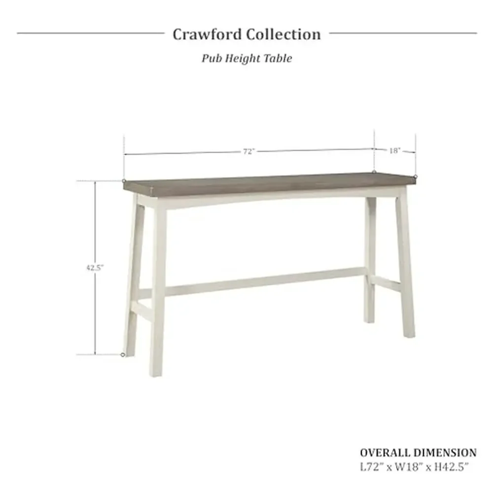 3-Piece Kitchen Island Table with 3 Saddle Bar Stools Wood Dining Set Breakfast Nook White/Coffee Color 5