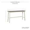 3-Piece Kitchen Island Table with 3 Saddle Bar Stools Wood Dining Set Breakfast Nook White/Coffee Color 5