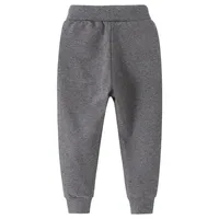 Jumping Meters Dark Grey 2-7T Children's Solid Boys Sweatpants Drawstring Autumn Spring Boys Girls Trousers Pants Baby Clothes 2