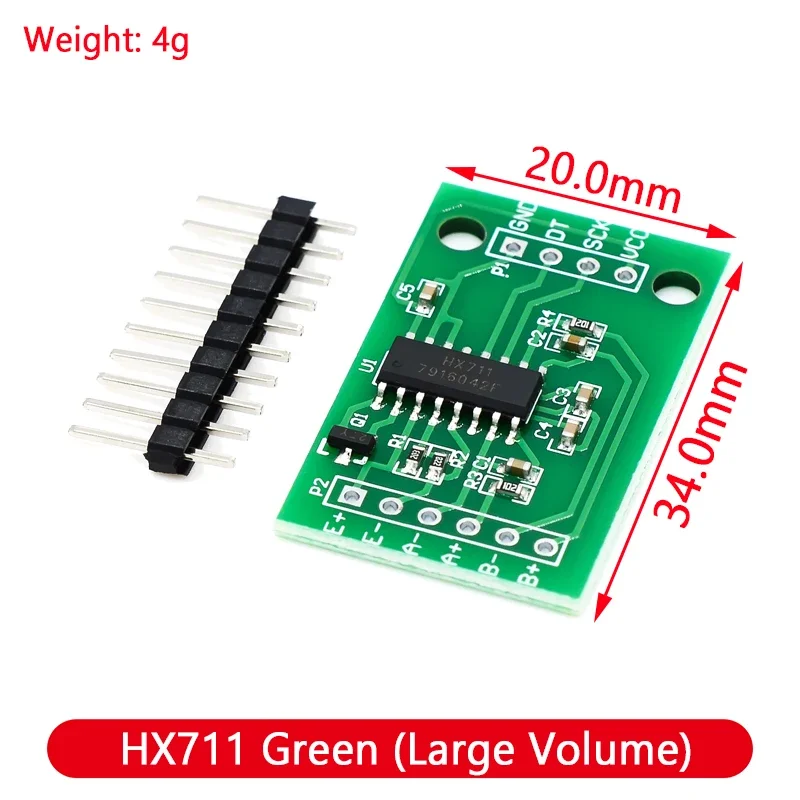 HX711 AD 모듈 바디 로드 셀 계량 센서, 압력 센서, 인간 체중계 로드 셀 무게추 센서, 측정 도구, 4 개, 50kg