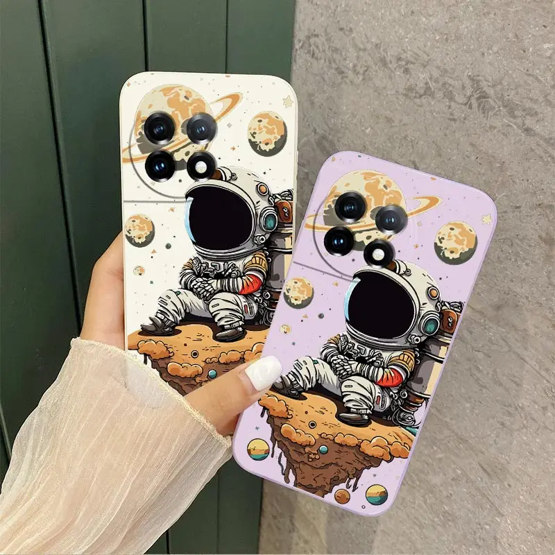 Saturn-Themed Cute Child Silicone Phone Case - Adorable and Durable Protection
