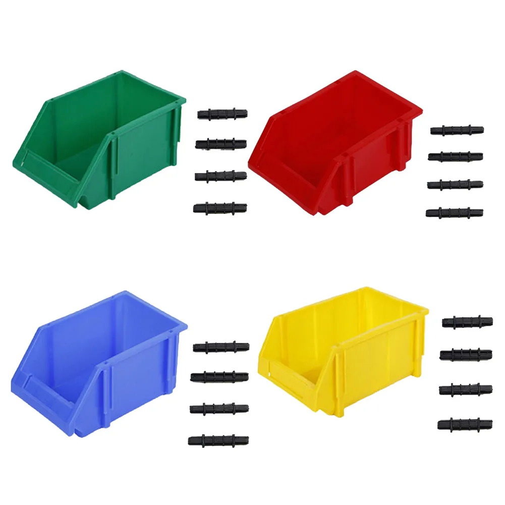 Tool Storage Box Screw Parts Hardware Classification Case Workshop Goods Shelves Plastic Parts Box Oblique Mouth Tool