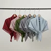 90*90cm Thin Soft Square Scarves for Women Simplicity Solid Color Cotton Linen Headscarf Muslim Female's Hijabs Bag Accessories 3