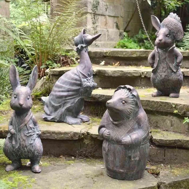 Statues de jardin lapin de Pâques, Decor Art en Plein air
