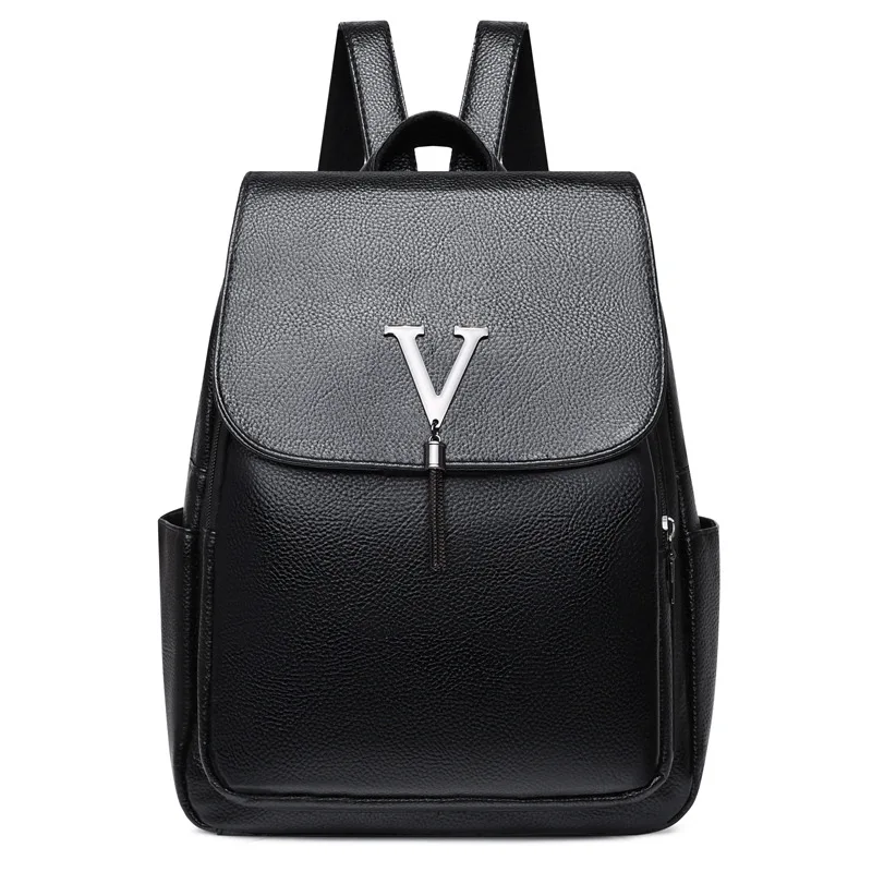

Women Bag New Large Capacity Backpack Soft PU Korean Fashion Travel Mom Small Backpack Tide