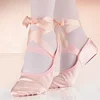 Professional Ballet Pointe Shoes Girls Women Ladies Satin Ballet Shoes With Ribbons Children Yogas Dancing Shoes 6