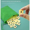 2-4 People English Spelling Solitaire Box Alphabet Chess Educational Toys Travel English Alphabet Scrabble Puzzle Board Game 3
