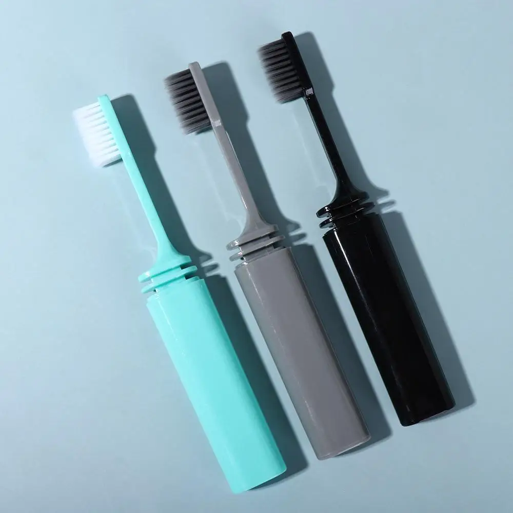 Fine Teeth Clean Folding Toothbrush Hotel Soft Hair Toothbrush Tooth Brush Bamboo Charcoal Oral Care Brush Travel Toothbrush