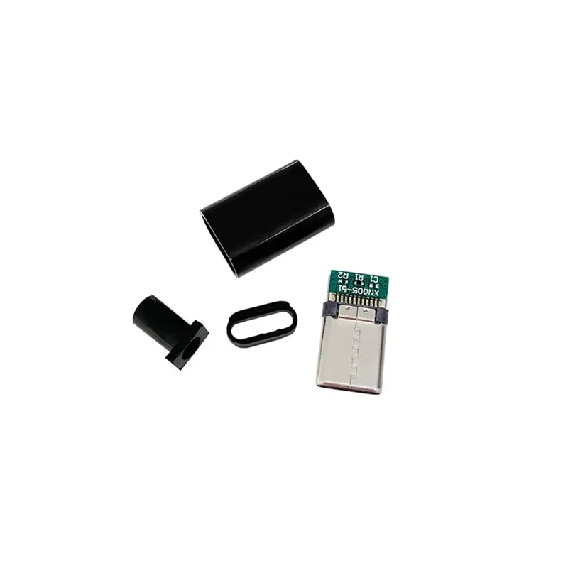 5/10Pcs 유형 C USB 3.1 24 핀 수 플러그 용접 커넥터 어댑터 (하우징 충전 플러그 포함) 데이터 케이블 액세서리 수리