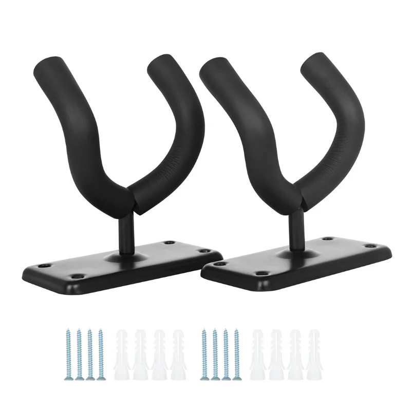 

Metal Guitar Hanger Hook Wall Mount Non-slip Holder Stand for Guitar Ukulele Violin Bass Guitar Instrument Accessories