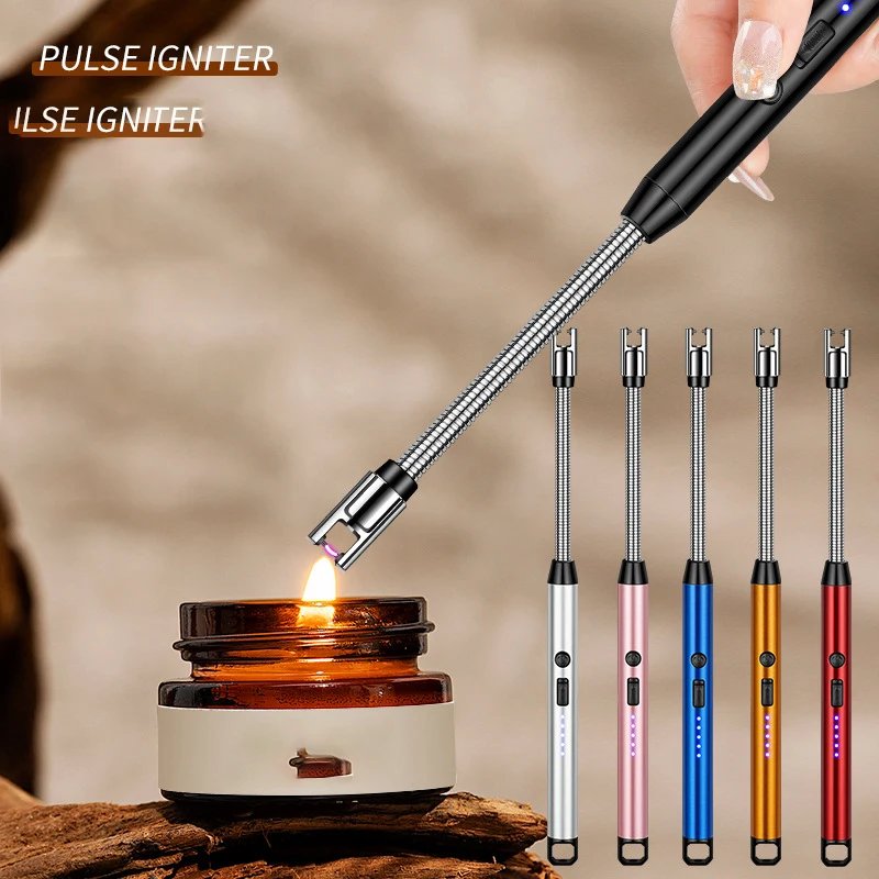 BBQ Lighter Electric Igniter USB Charging 360 Degree Rotation Rechargeable Plasma Kitchen Candle Accessories