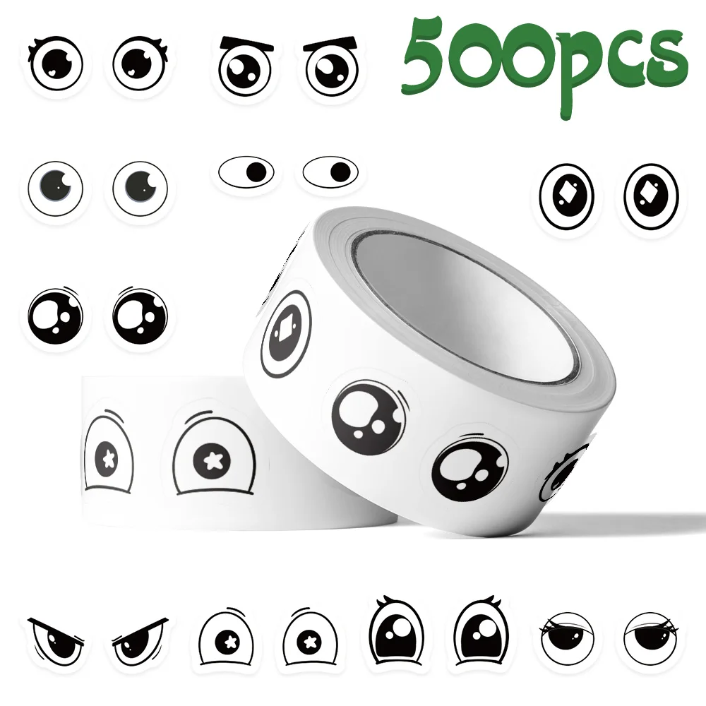 Sticker Roled Eyes 500pcs Anime Eyes Roll Stickers Decals For Laptop Scrapbook Skateboard ...