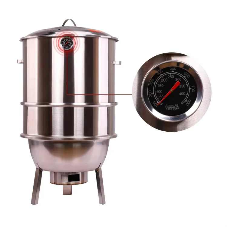 Home Outdoor Stainless Steel Charcoal BBQ Grill Oven Hanging Furnace Lighter Shape Smokeless With Thickened Corten Material