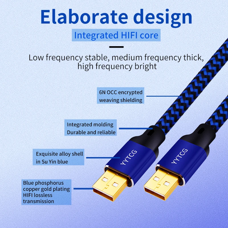 USB to USB Extension Cable A Male to Male 2.0 Extender For Radiator Hard Disk Camera Cable Extens