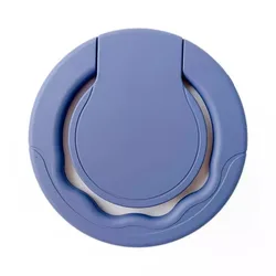 Rotating Plastic Tablet Stand Holder with Reusable Adhesive (Purple)
