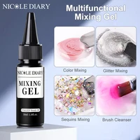 NICOLE DIARY 30ml Color Mixing Gel Nail Polish Soak Off UV LED Nail Glitter Sequins Fusion Gel Varnish Manicure Decoration Tool 1