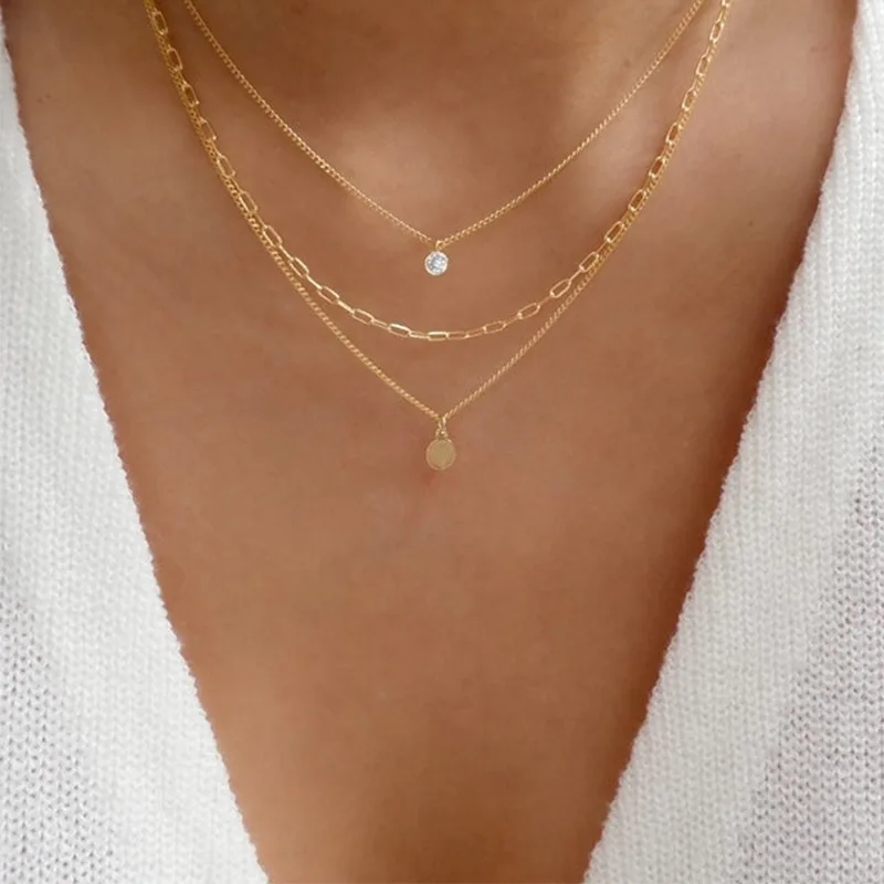 Bohemia Crystal Butterfly Big Pearl Pendant Necklaces For Women Geometry Chain Choker Necklace Fashion Jewelry Party Gift N0345